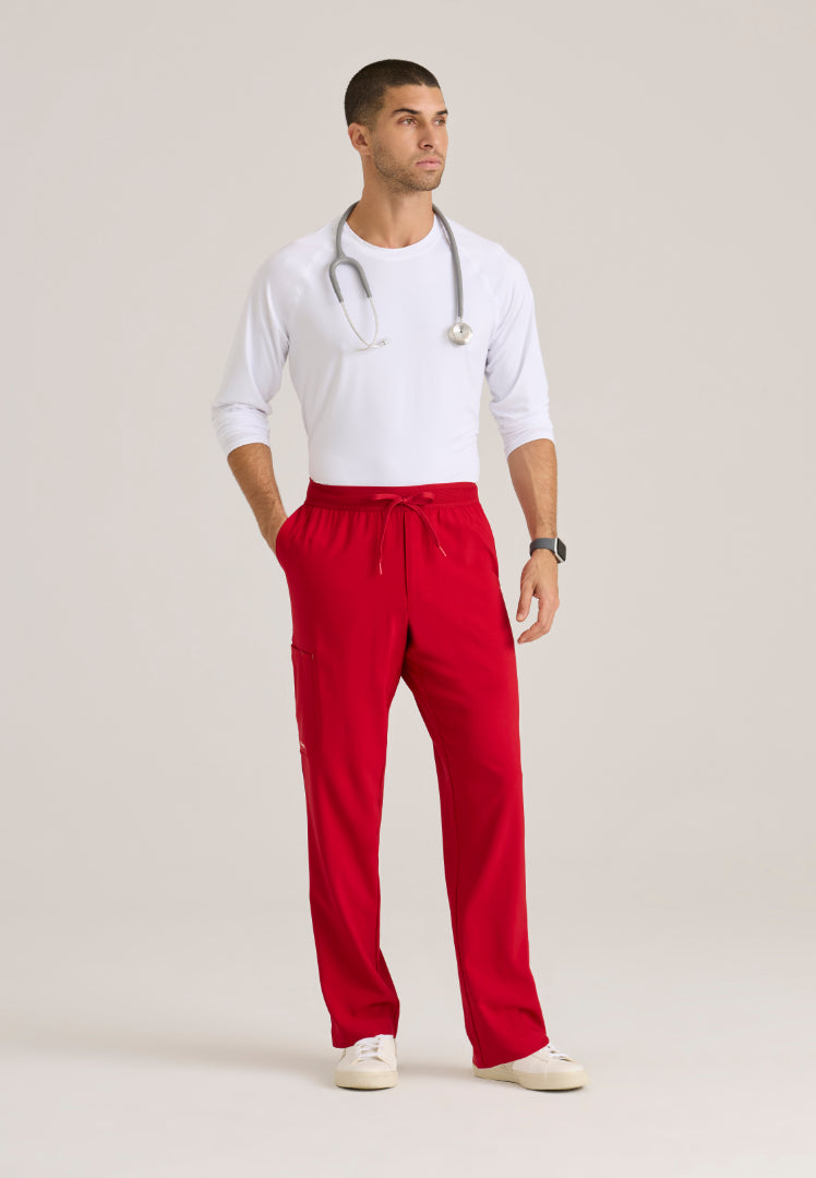 Highland 5-Pocket Scrub Pant - True Red