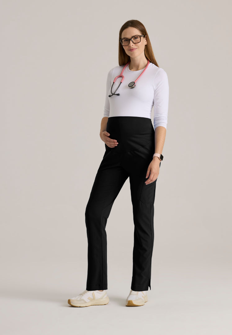 Promise 6-Pocket Maternity Pant - Black