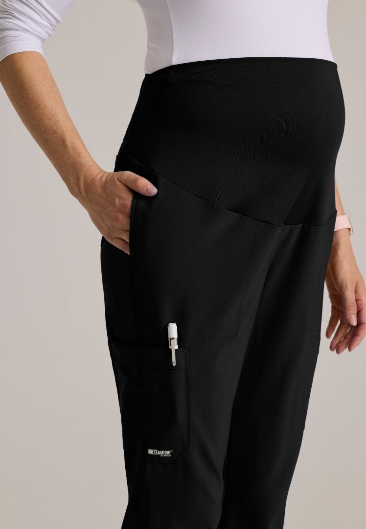 Promise 6-Pocket Maternity Pant - Black