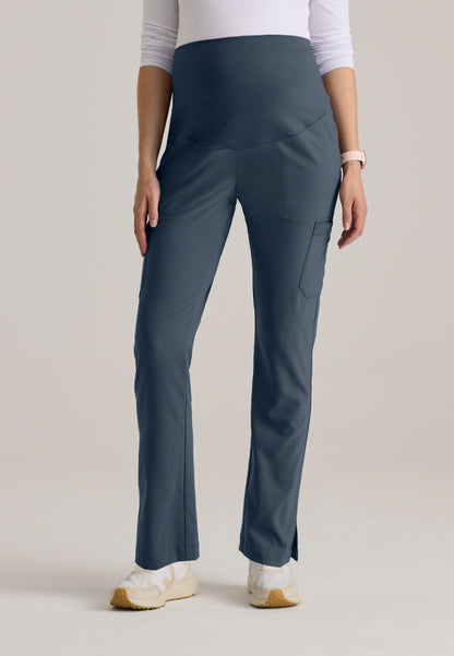 Promise 6-Pocket Maternity Pant - Steel