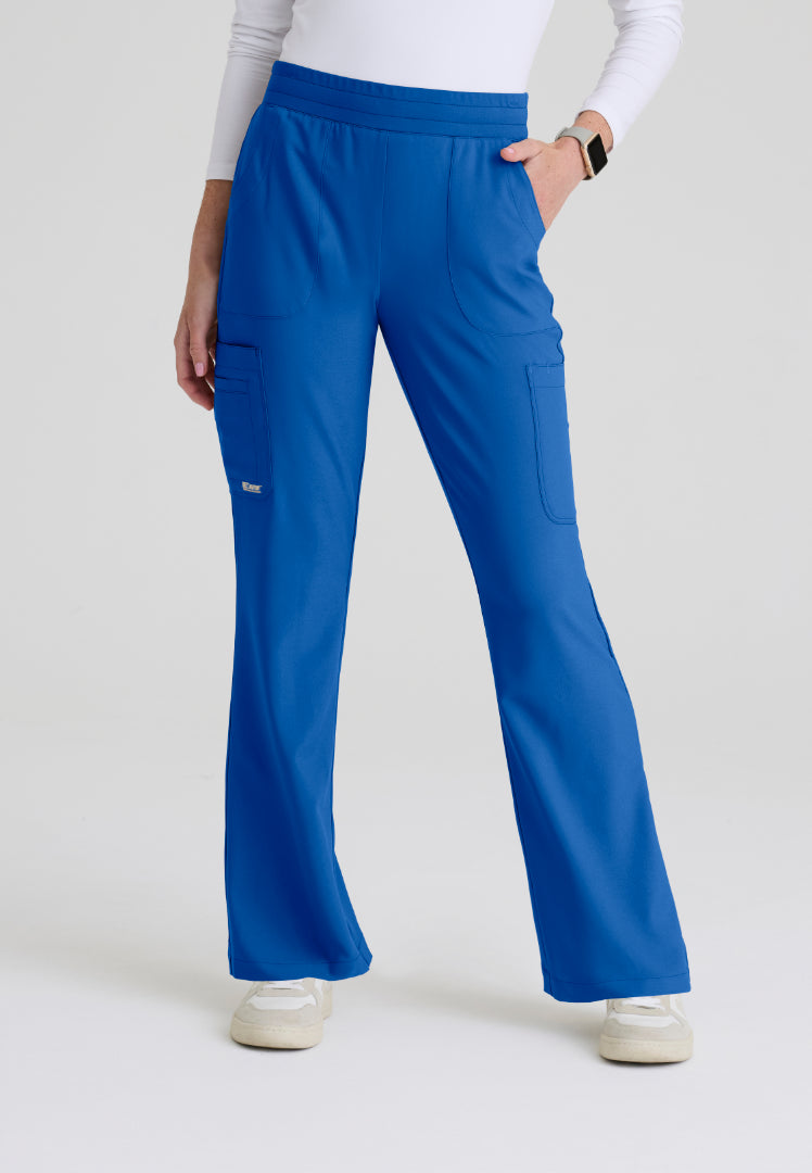 Sky 6-Pocket Flare Leg Scrub Pant - New Royal