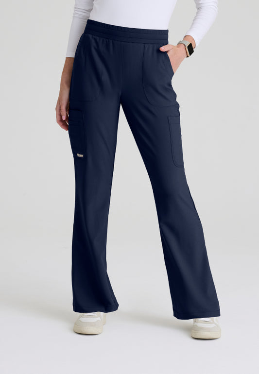 Sky 6-Pocket Flare Leg Scrub Pant - Indigo