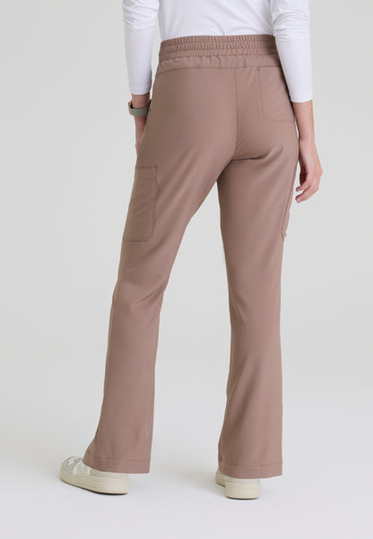 Sky 6-Pocket Flare Leg Scrub Pant - Driftwood