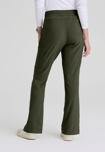 Sky 6-Pocket Flare Leg Scrub Pant - Fern