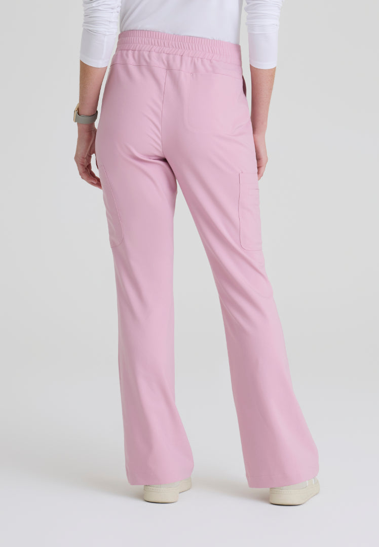 Sky 6-Pocket Flare Leg Scrub Pant - Misty Pink