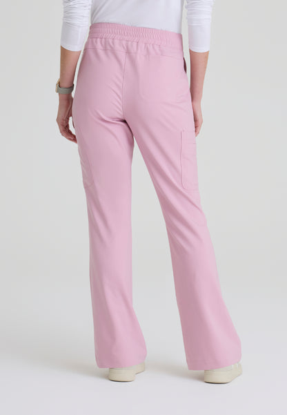 Sky 6-Pocket Flare Leg Scrub Pant - Misty Pink