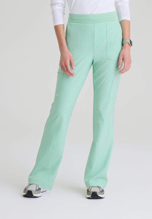 Sky 6-Pocket Flare Leg Scrub Pant - Soft Melon