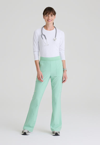 Sky 6-Pocket Flare Leg Scrub Pant - Soft Melon