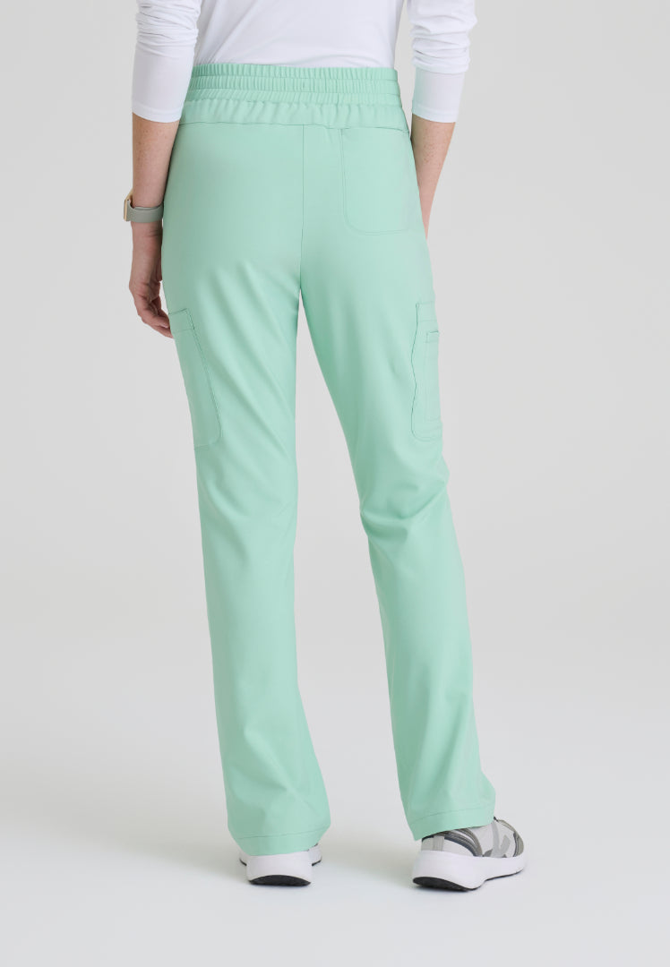 Sky 6-Pocket Flare Leg Scrub Pant - Soft Melon