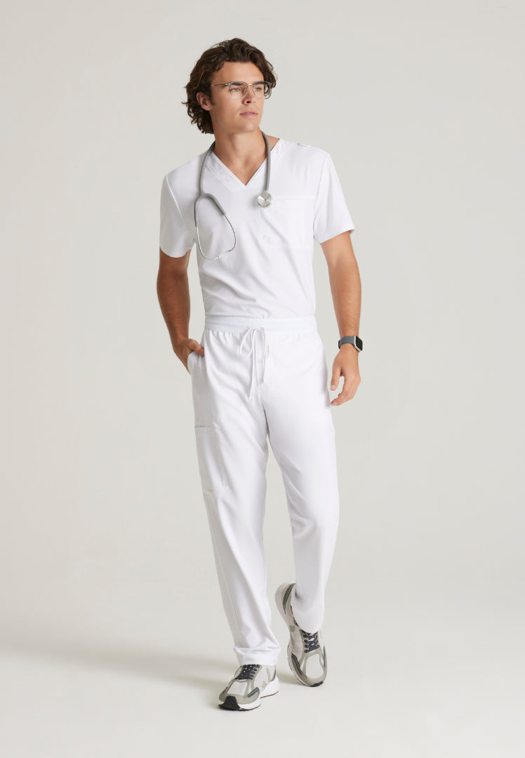 Highland 5-Pocket Scrub Pant - White