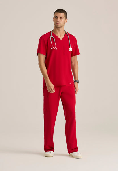 Highland 5-Pocket Scrub Pant - True Red