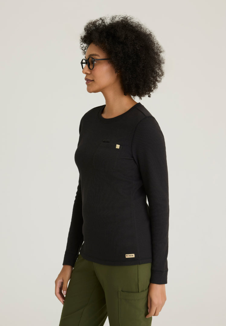 Wanderlust Long Sleeve Underscrub - Black