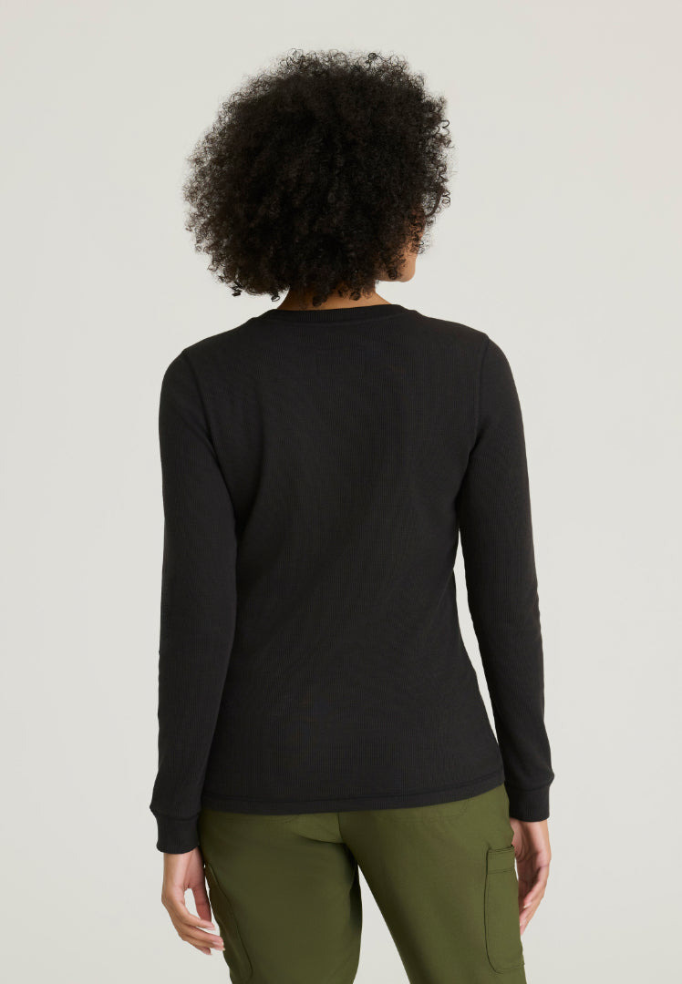 Wanderlust Long Sleeve Underscrub - Black