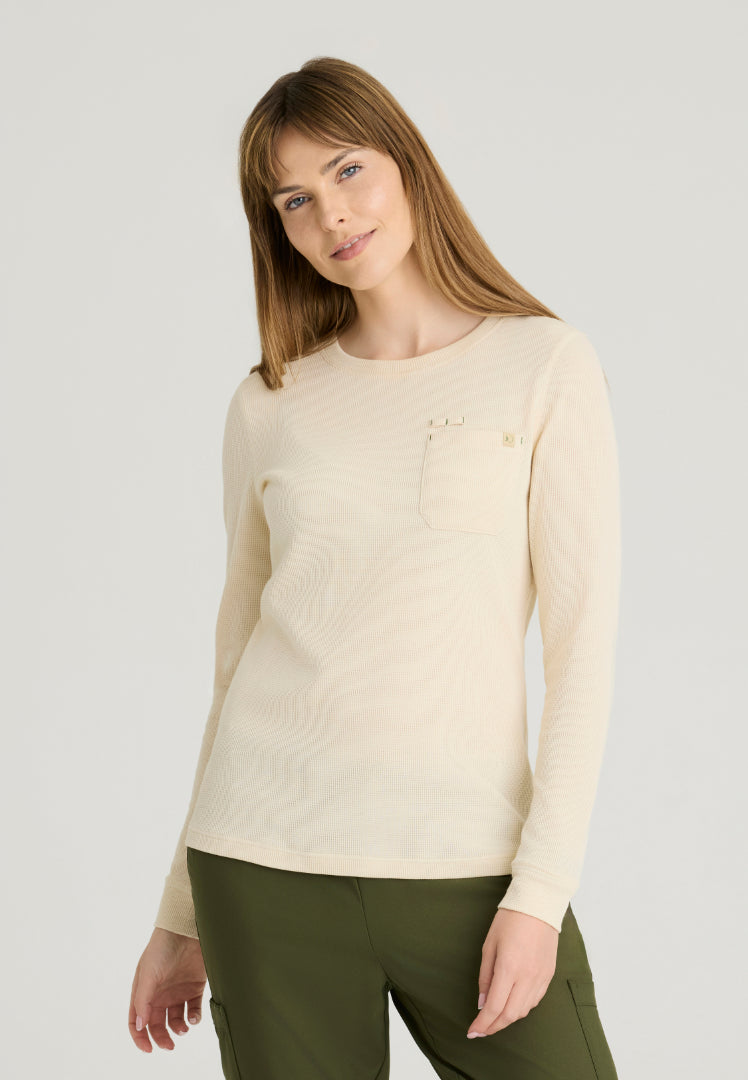 Wanderlust Long Sleeve Underscrub - Soft Dune