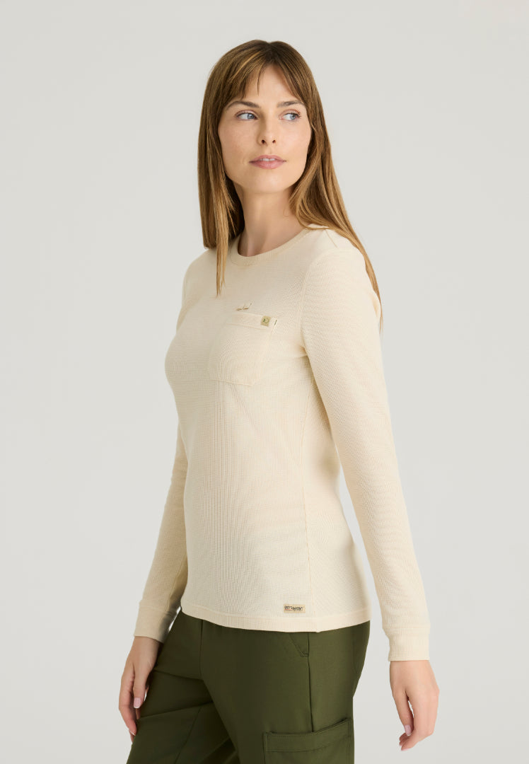 Wanderlust Long Sleeve Underscrub - Soft Dune