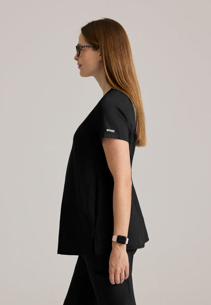 Promise 2-Pocket Maternity Top - Black