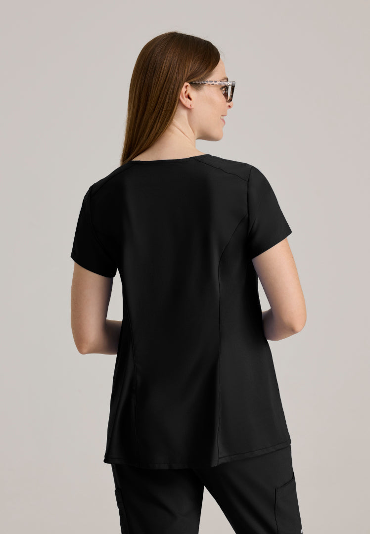 Promise 2-Pocket Maternity Top - Black