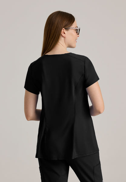 Promise 2-Pocket Maternity Top - Black