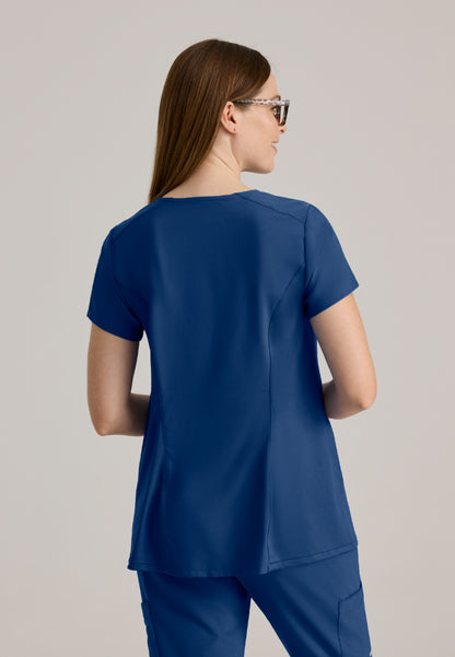 Promise 2-Pocket Maternity Top - Indigo