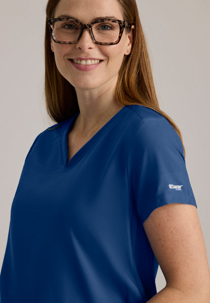 Promise 2-Pocket Maternity Top - Indigo