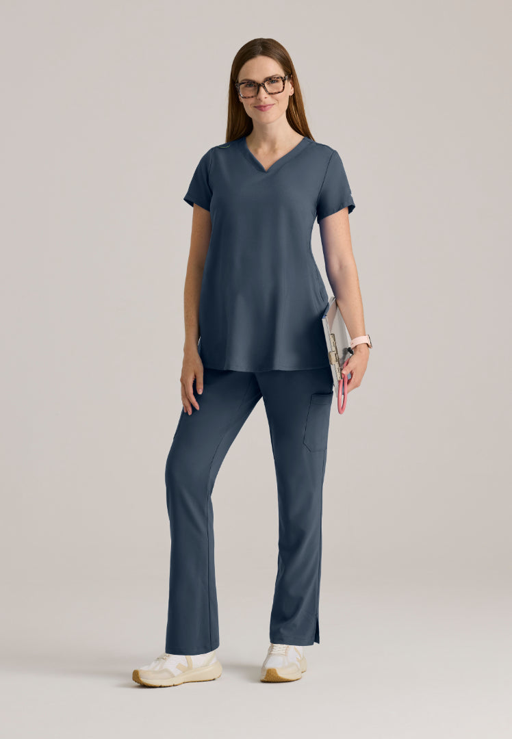 Promise 6-Pocket Maternity Pant - Steel