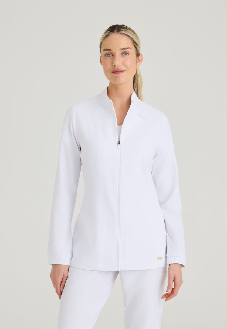 Virtue 3-Pocket Warm-Up Jacket - White