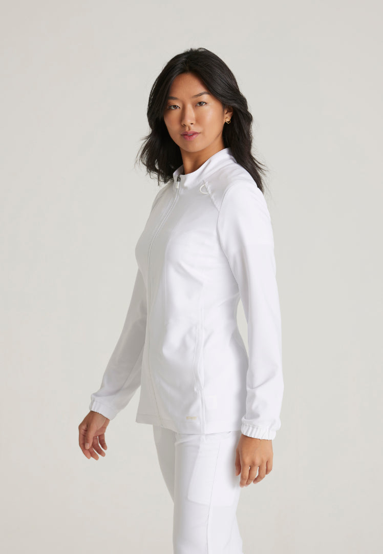 Virtue 3-Pocket Warm-Up Jacket - White