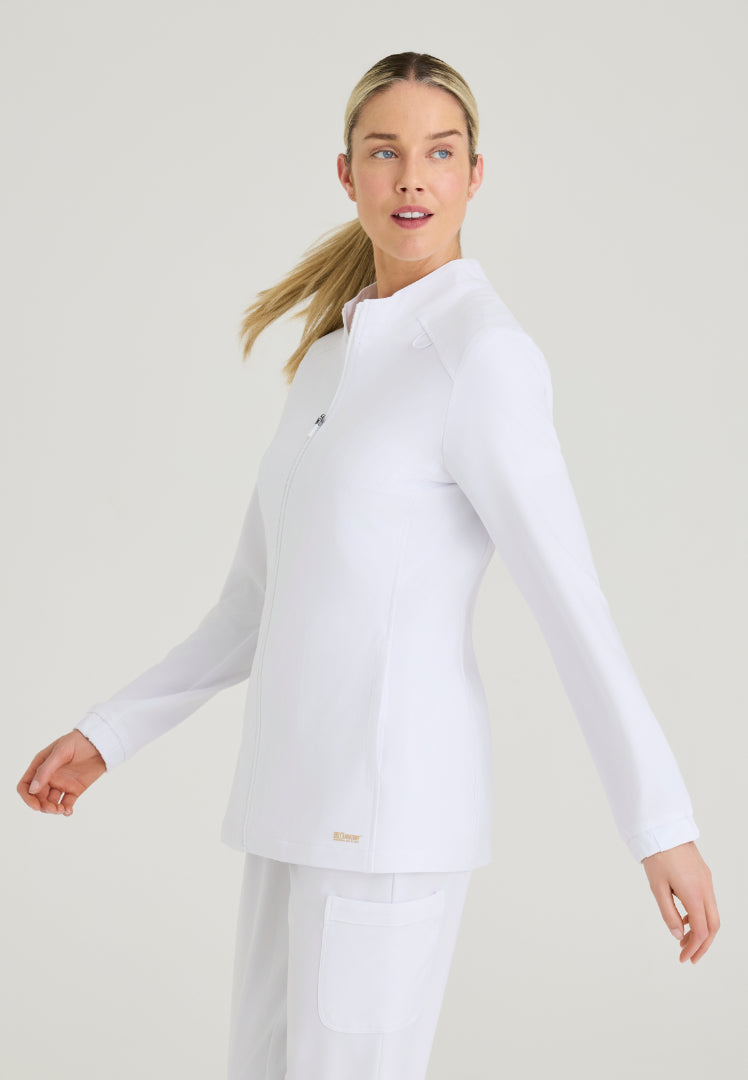Virtue 3-Pocket Warm-Up Jacket - White