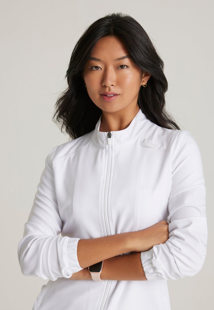 Virtue 3-Pocket Warm-Up Jacket - White