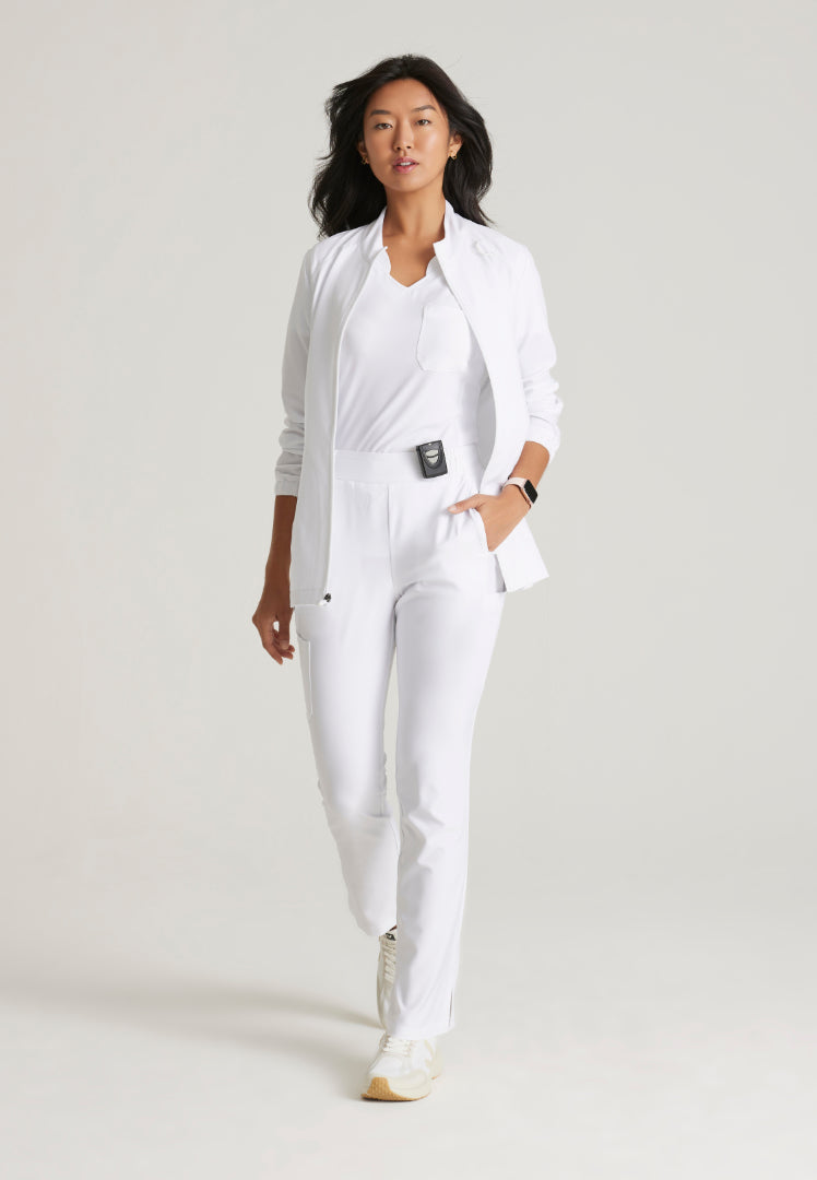 Virtue 3-Pocket Warm-Up Jacket - White