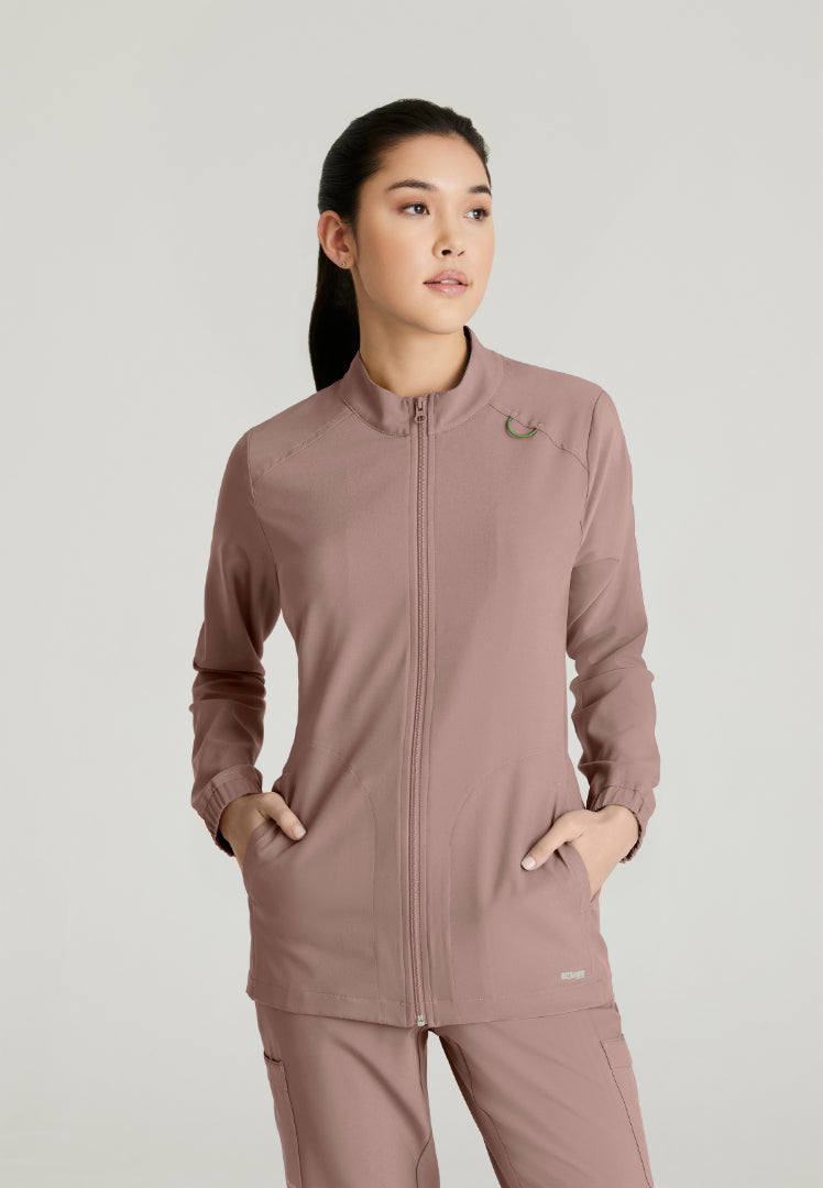 Virtue 3-Pocket Warm-Up Jacket - Driftwood
