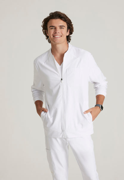 Cycle 3-Pocket Warm-Up Jacket - White