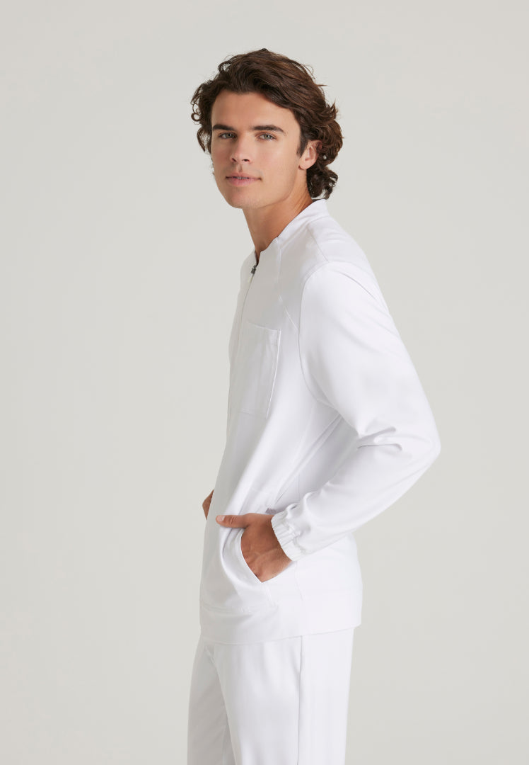 Cycle 3-Pocket Warm-Up Jacket - White