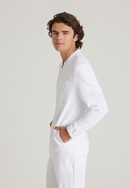 Cycle 3-Pocket Warm-Up Jacket - White