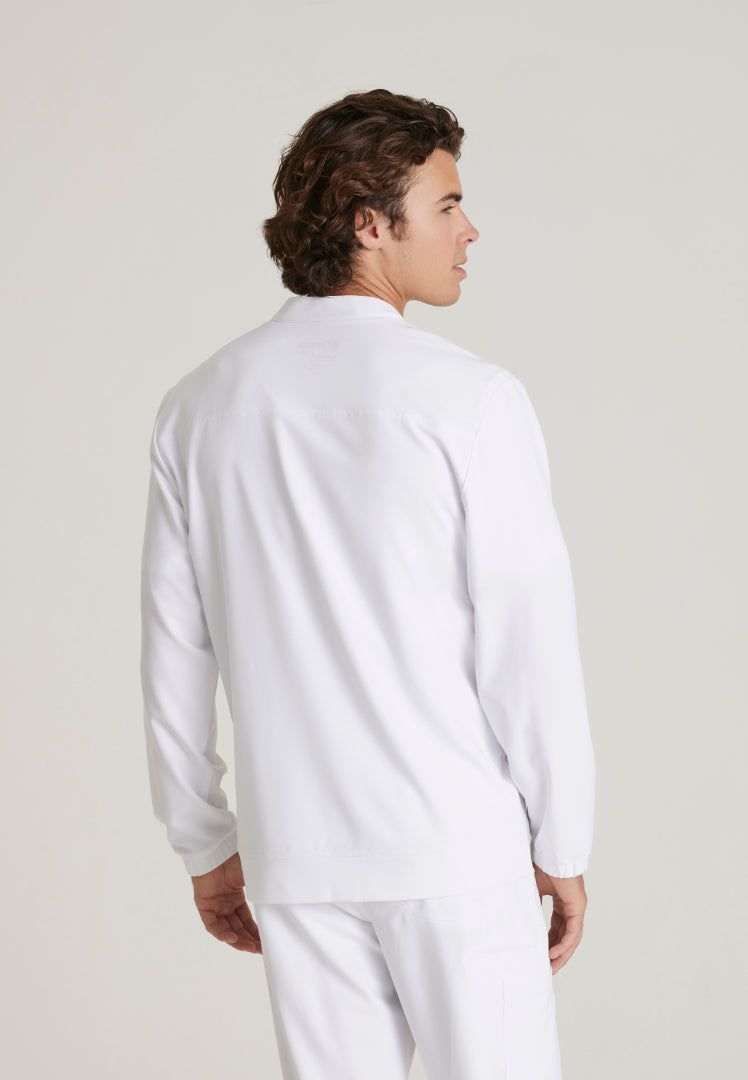 Cycle 3-Pocket Warm-Up Jacket - White