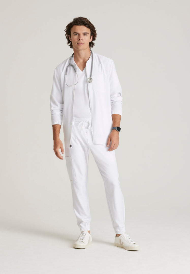 Voyager 5-Pocket Jogger Scrub Pant - White