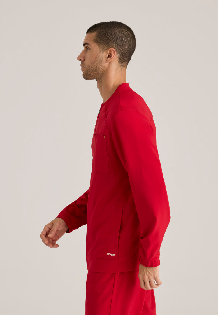 Cycle 3-Pocket Warm-Up Jacket - True Red