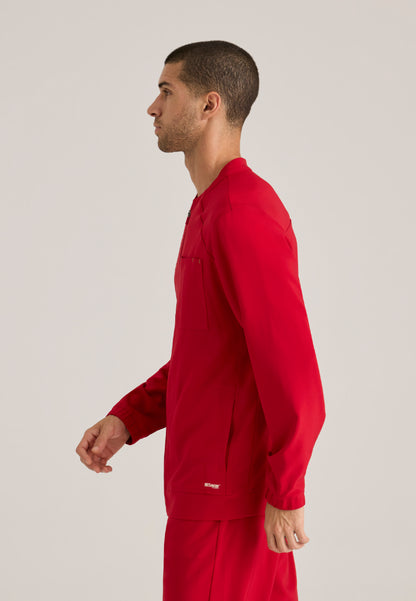 Cycle 3-Pocket Warm-Up Jacket - True Red