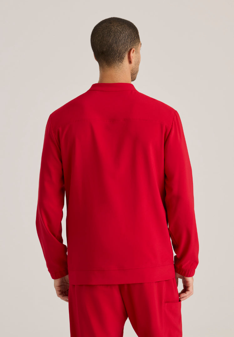 Cycle 3-Pocket Warm-Up Jacket - True Red