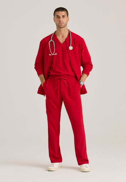 Cycle 3-Pocket Warm-Up Jacket - True Red