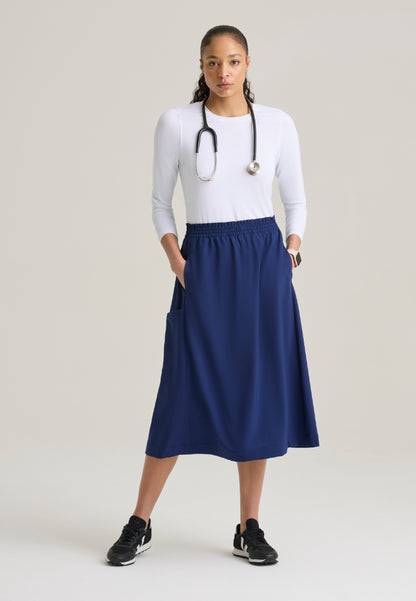 Terran A-Line Skirt - Indigo