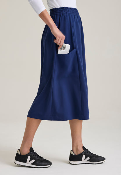 Terran A-Line Skirt - Indigo