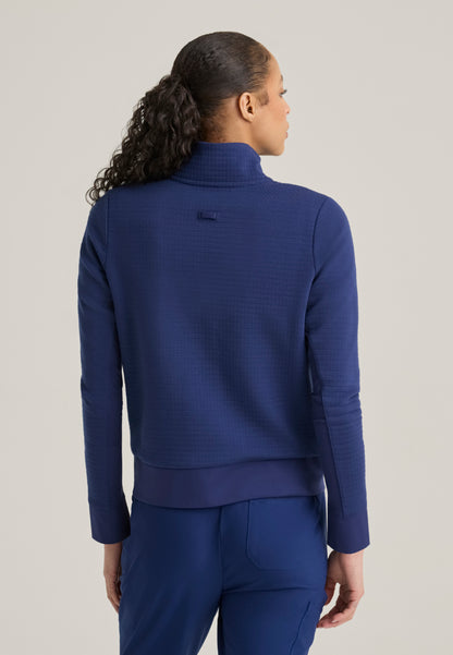 Regina Waffle Jacket - Indigo