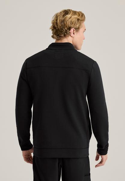 Ron Waffle Fleece Jacket - Black