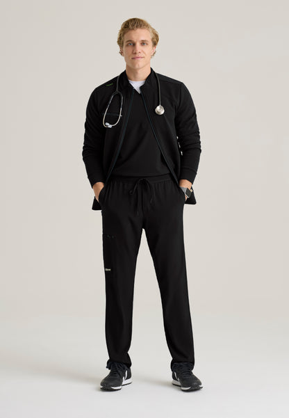 Ron Waffle Fleece Jacket - Black