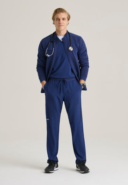 Ron Waffle Fleece Jacket - Indigo