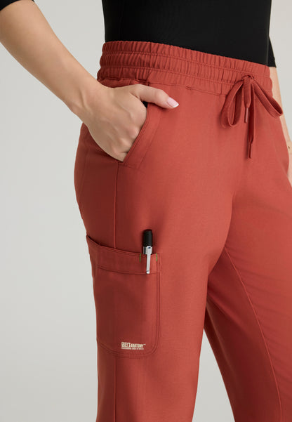 Terra 6-Pocket Mid-Rise Cargo Pant - Sedona Red