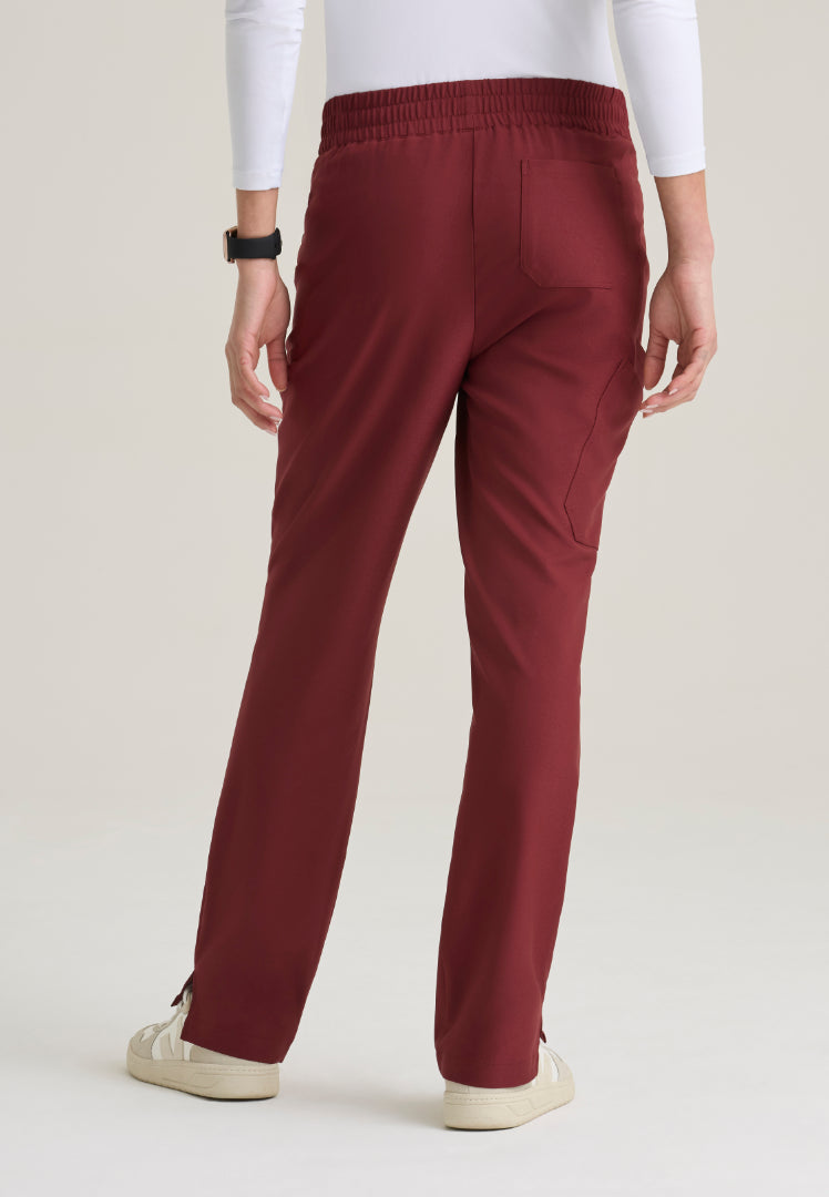 Cosmo 6-Pocket Mid-Rise Tapered Leg Pant - Chestnut