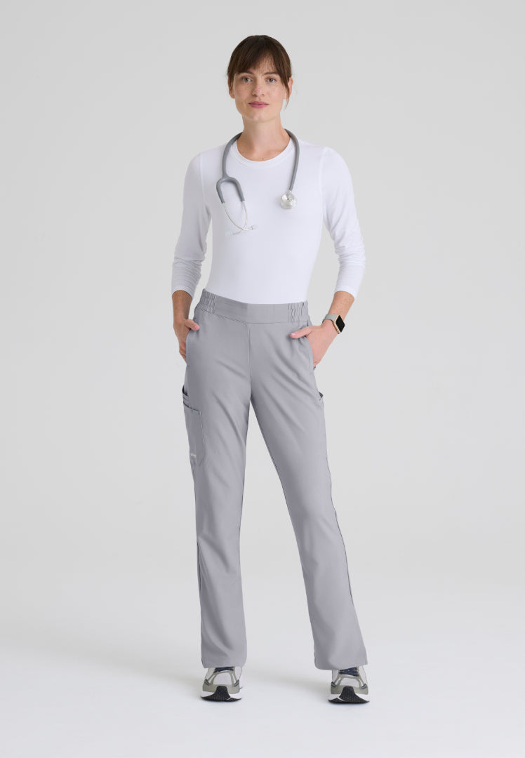 Cosmo 6-Pocket Mid-Rise Tapered Leg Pant - Moonstruck