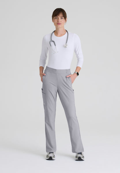 Cosmo 6-Pocket Mid-Rise Tapered Leg Pant - Moonstruck